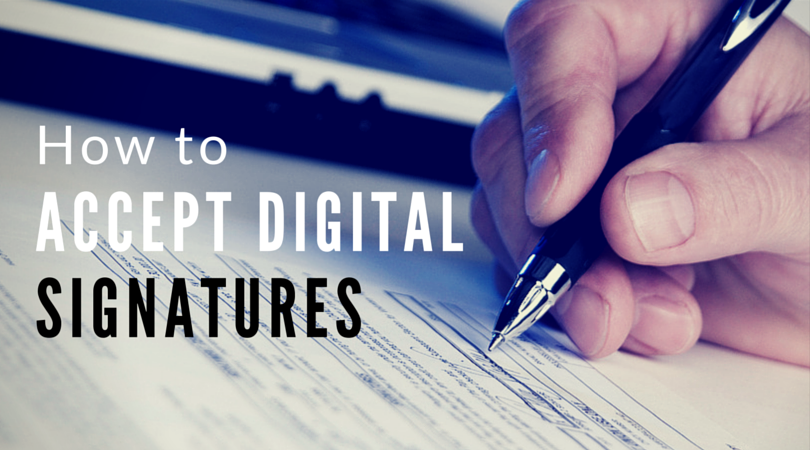 how to accept digital signatures